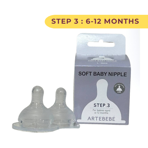 ARTEBEBE Soft Anti-Colic Baby Bottle Nipple