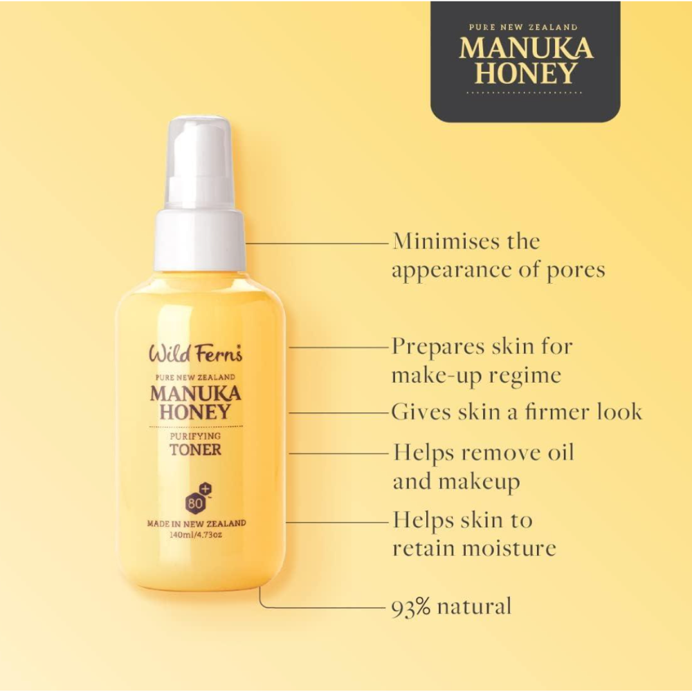 Wild Ferns Manuka Honey Purifying Toner (140ml)