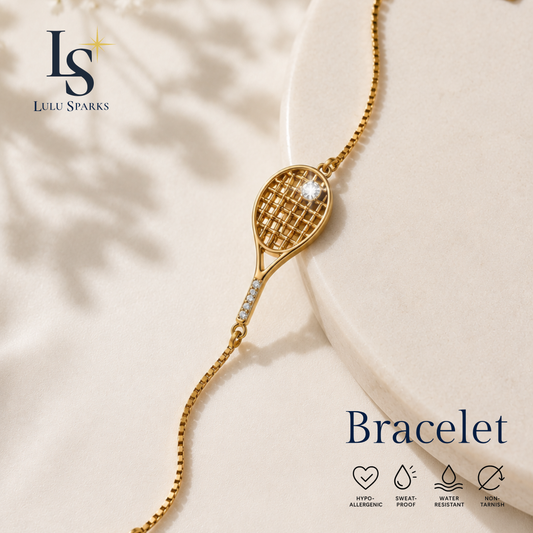 Lulu Sparks Tennis Racket Bracelet