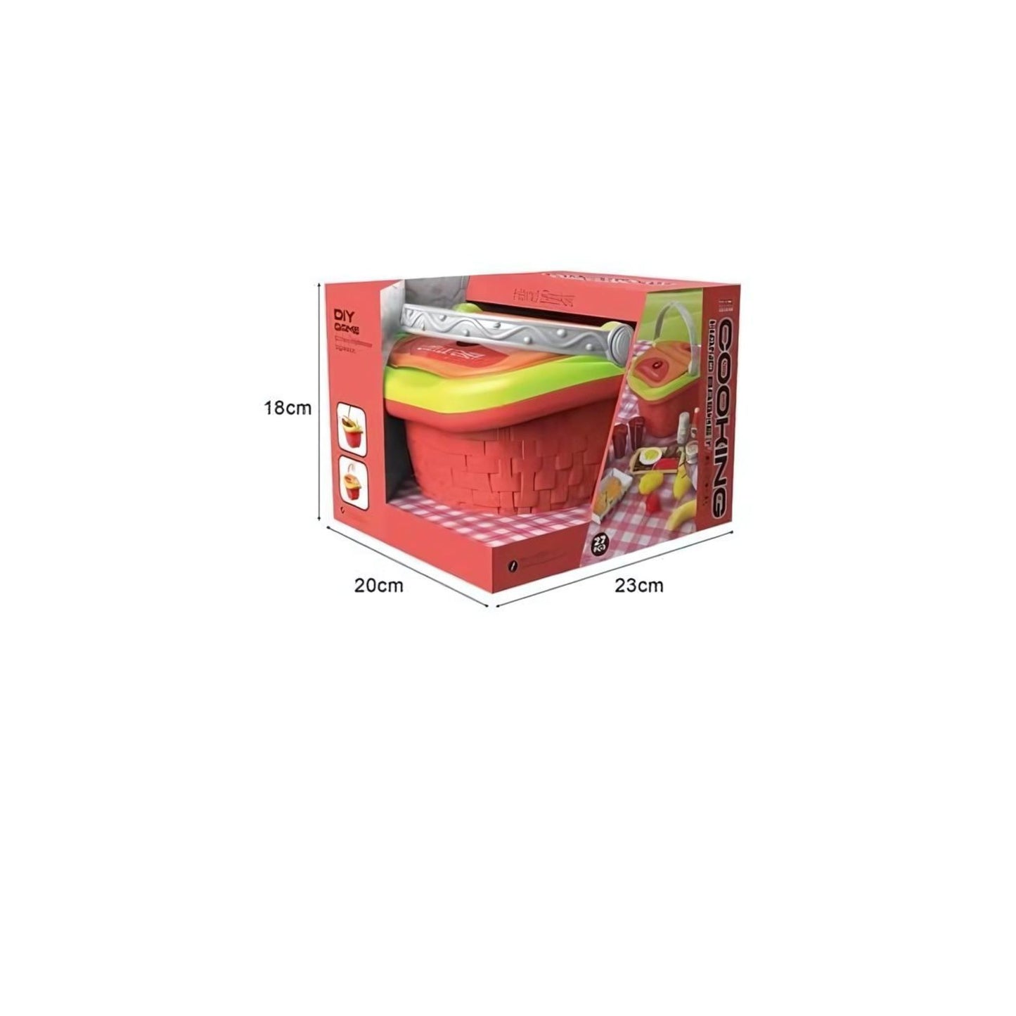 Little Fat Hugs Picnic Grill Basket I Allow children to explore stories, Enhance their expression skills, Easy to hold and play