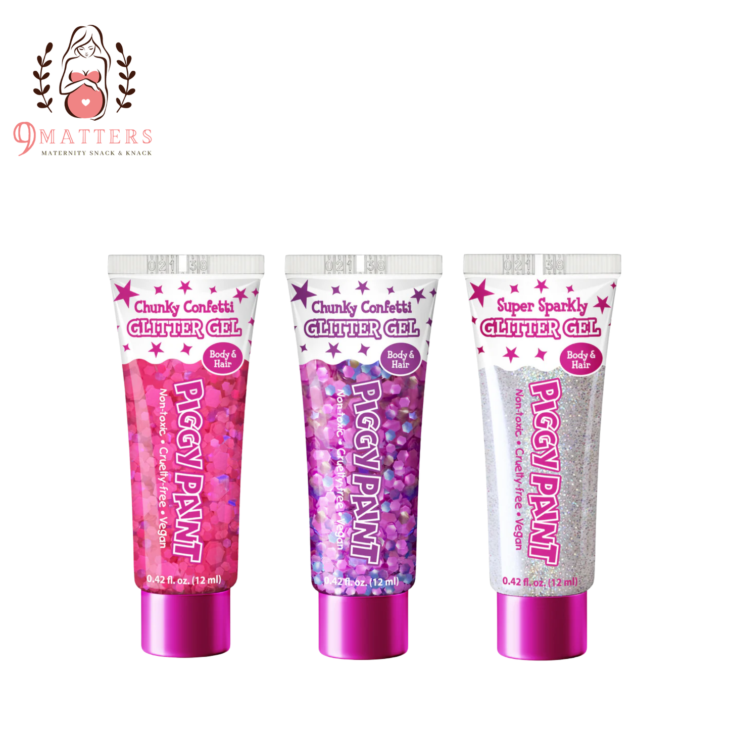 Piggy Paint Chunky Confetti Glitter Gel