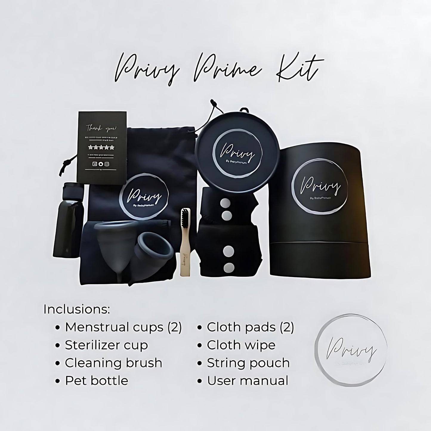 Privy Menstrual Cup Prime Kit Set