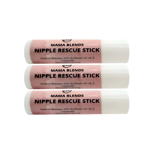 BUNDLE OF 3 | Mama Blends Unscented Nipple Balm Rescue Stick 4g