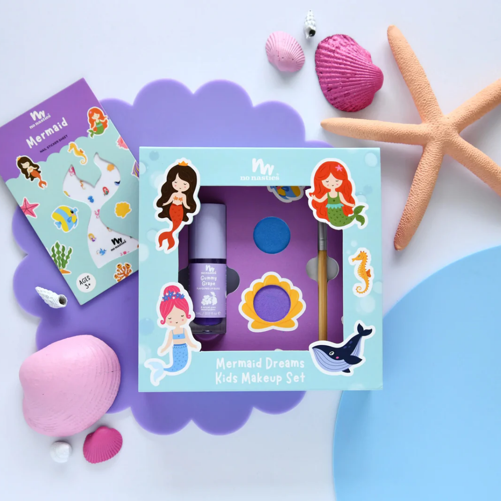 No Nasties Natural Kids Makeup Gift Set I Hypoallergenic, Easy to wash off, Vegan and Cruelty-Free