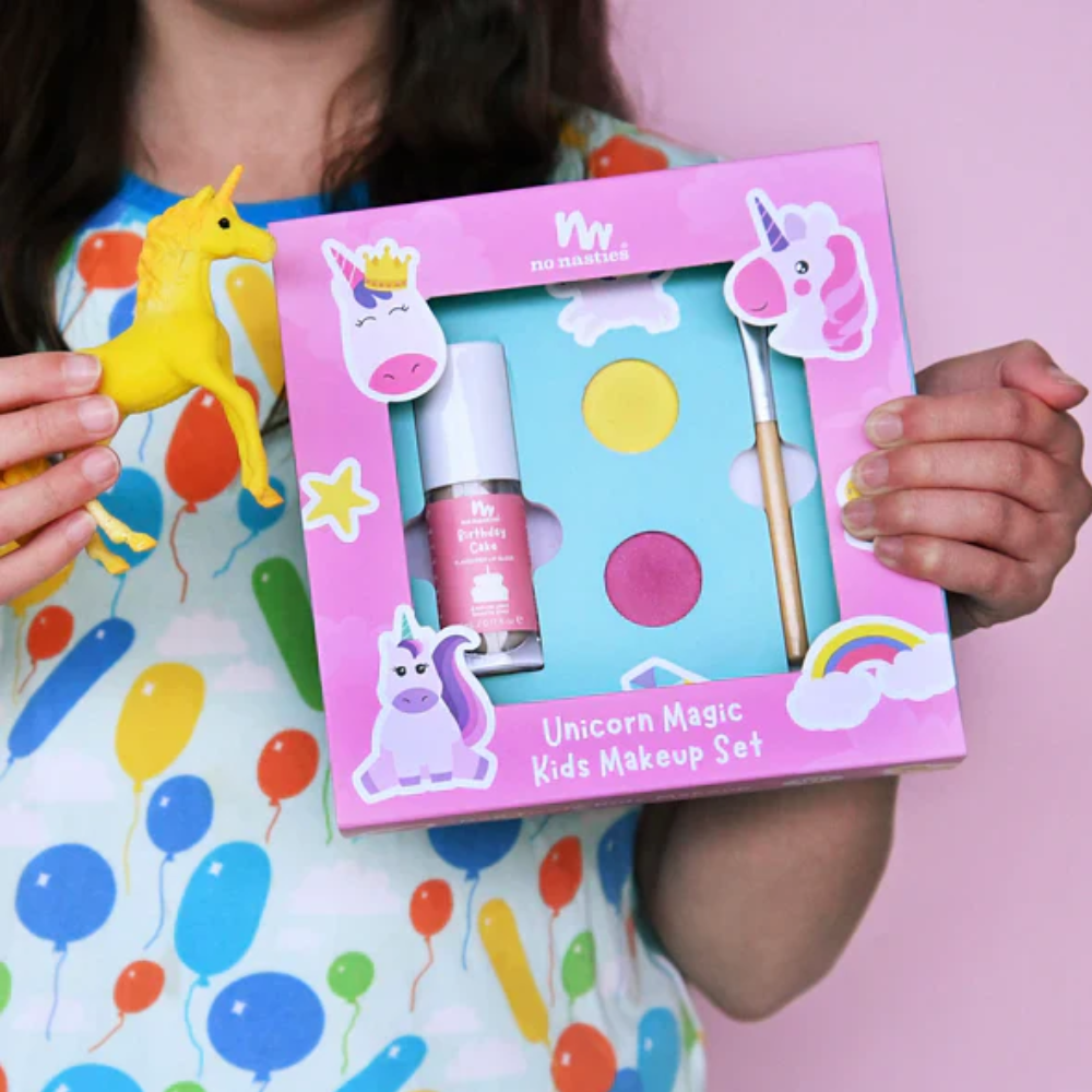 No Nasties Natural Kids Makeup Gift Set I Hypoallergenic, Easy to wash off, Vegan and Cruelty-Free