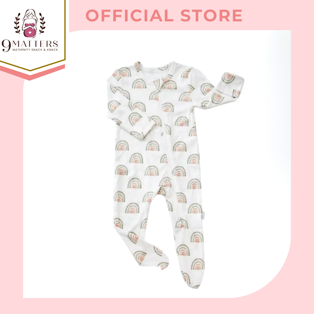 Snooze Avenue Footed Baby Rompers in Bamboo Fabric