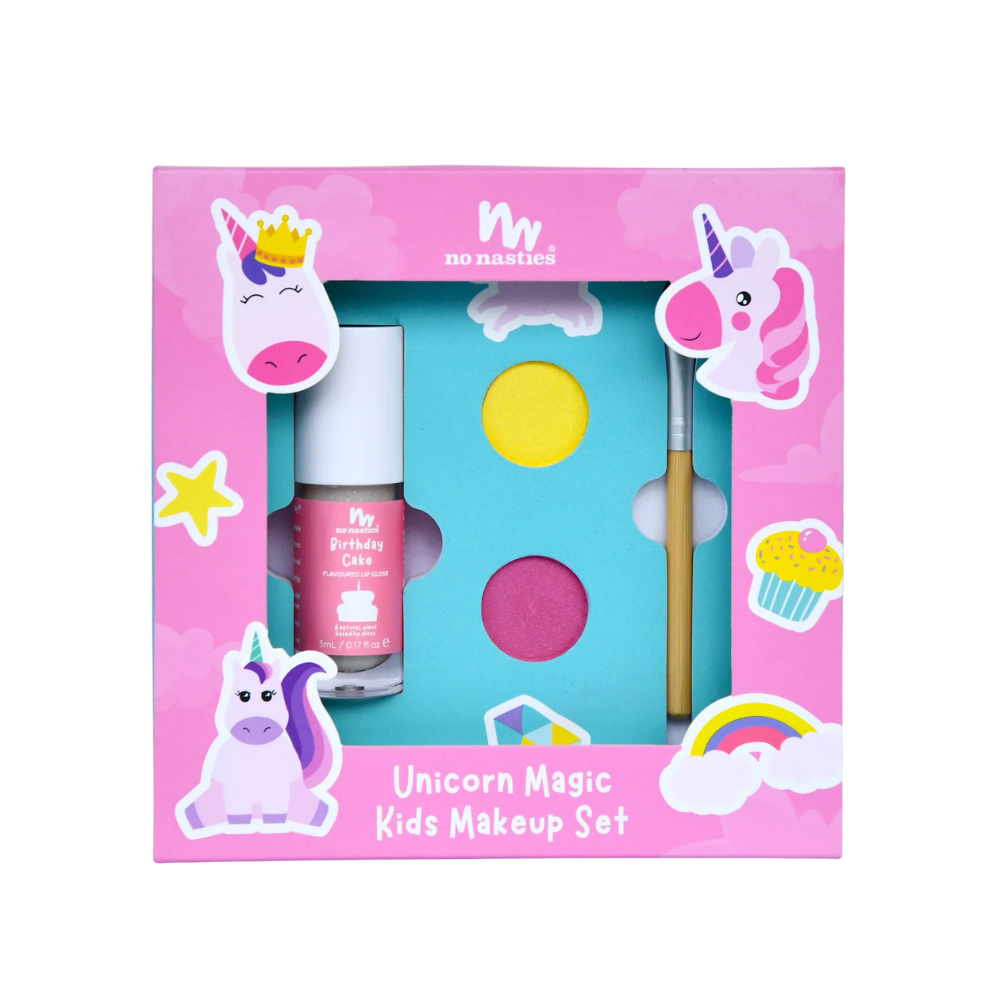 No Nasties Natural Kids Makeup Gift Set I Hypoallergenic, Easy to wash off, Vegan and Cruelty-Free