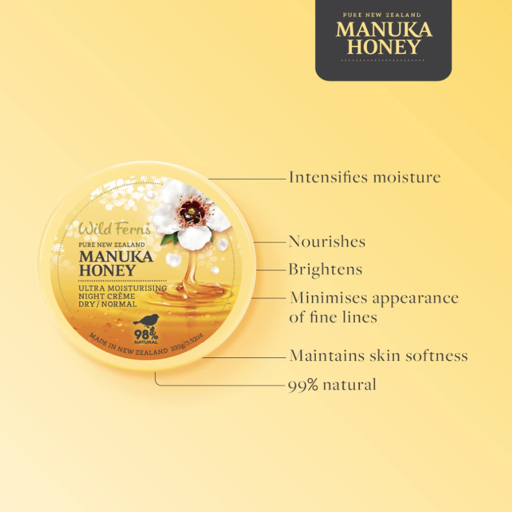 Wild Ferns Manuka Honey Revitalising Night Cream (100g)