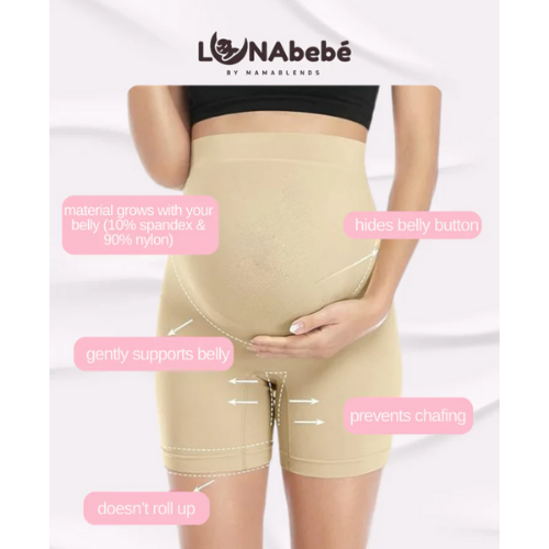 Lunabebe by Mama Blends Pregnancy Support Biker Shorts