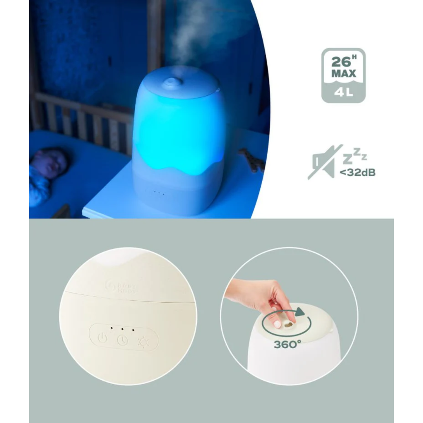 Babymoov Wave Cool Mist Air Humidifier