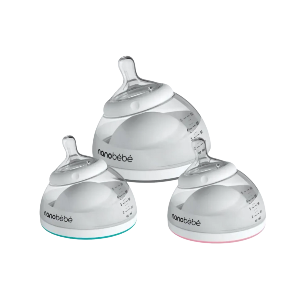 Nanobebe Transition Bottle 8oz (240ml) - 3 Pack