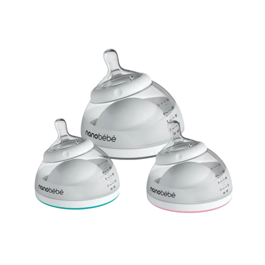 Nanobebe Transition Bottle 8oz (240ml) - 3 Pack