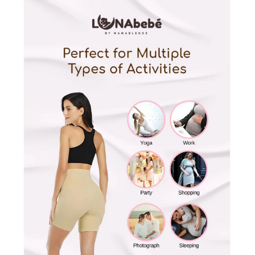 Lunabebe by Mama Blends Pregnancy Support Biker Shorts
