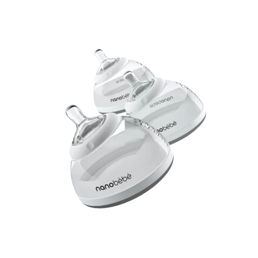 Nanobebe Transition Bottle 8oz (240ml) - 3 Pack