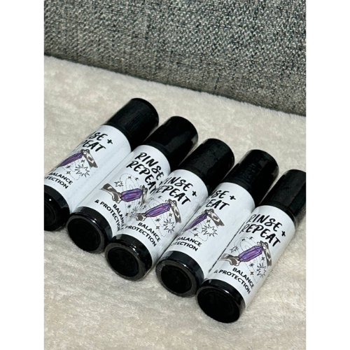 Rinse & Repeat Essential Oil Mood Blends – Balance + Protect (with Tourmaline Crystals)