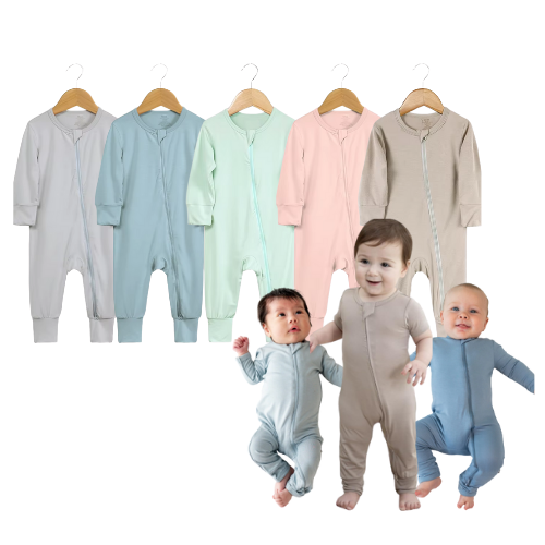 Littles Baby & Kids Clothing Organic Bamboo Footless Sleepsuit