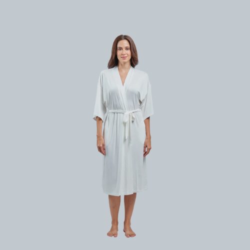 Bamberry Mommy Robe TDJ FLORAL | Made of Softest Luxurious Bamboo Fabric - Hypo-allergenic, soft & antibacterial