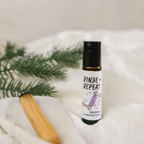 Rinse & Repeat Essential Oil Mood Blends – Balance + Protect (with Tourmaline Crystals)