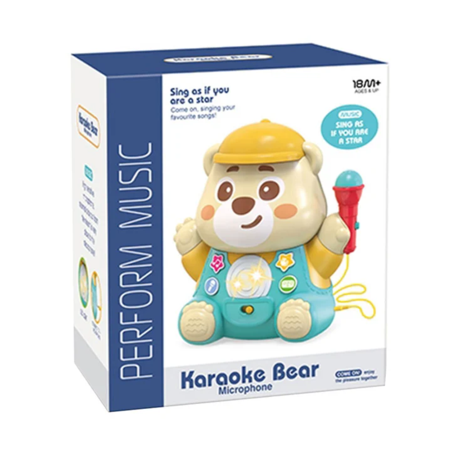 Little Fat Hugs Karaoke Bear Microphone