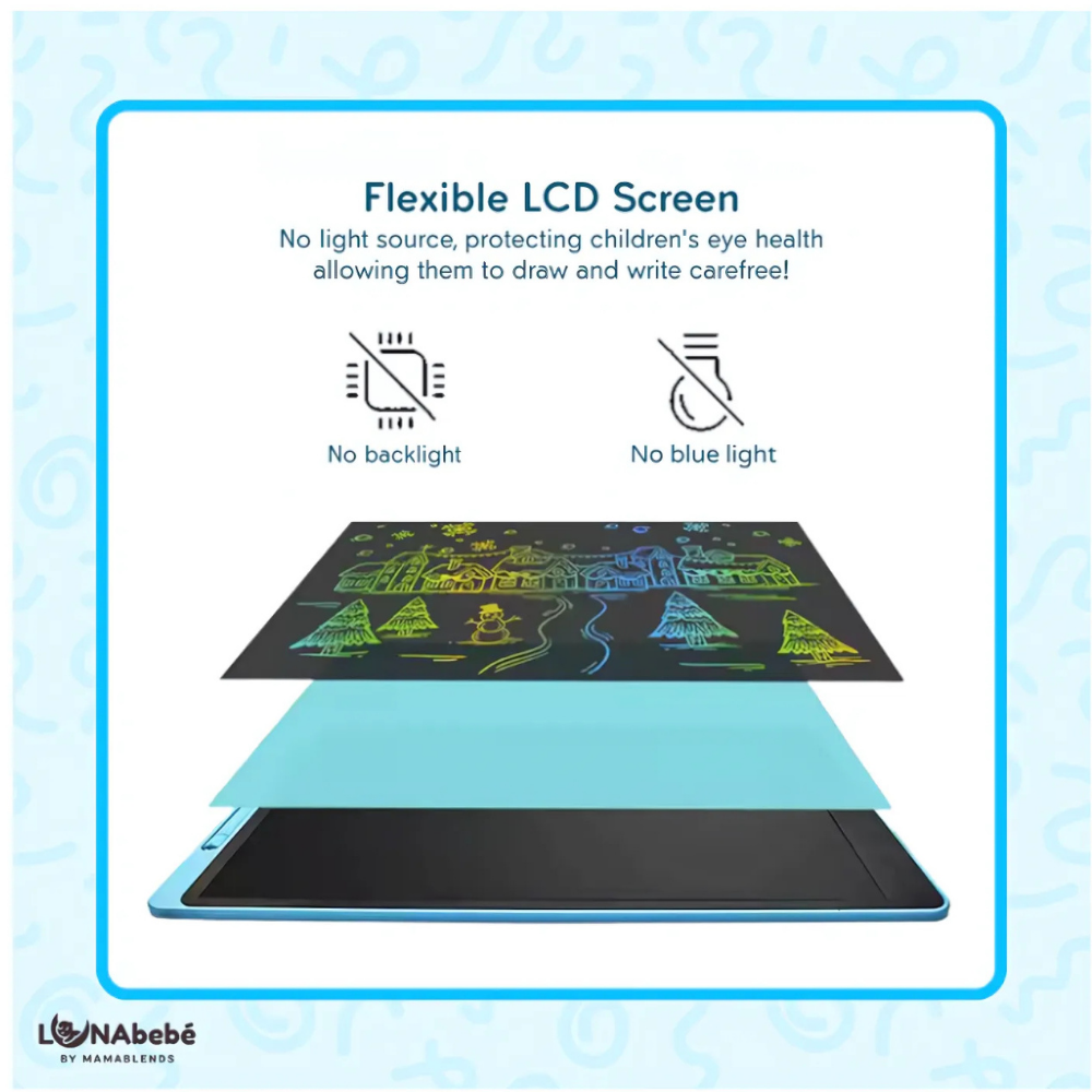 Lunabebe Jumbo Multri-Color LCD Writing Board