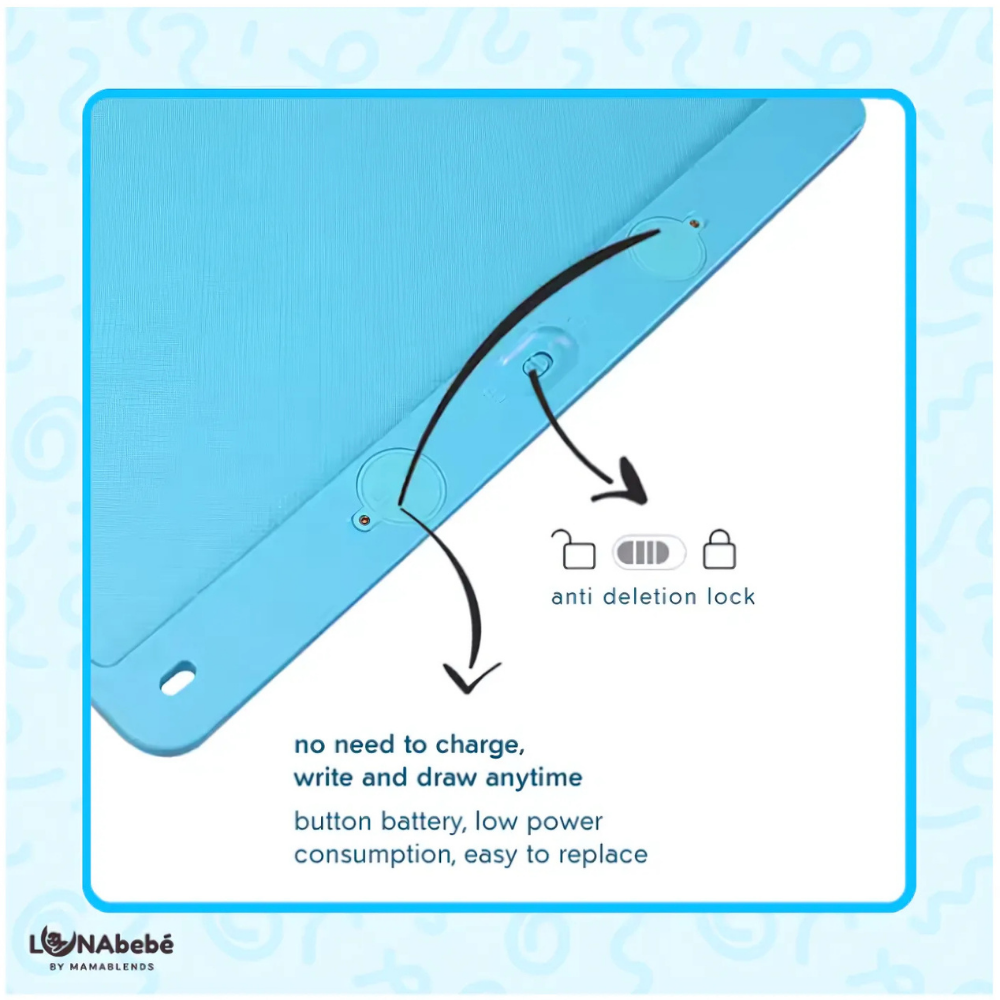 Lunabebe Jumbo Multri-Color LCD Writing Board
