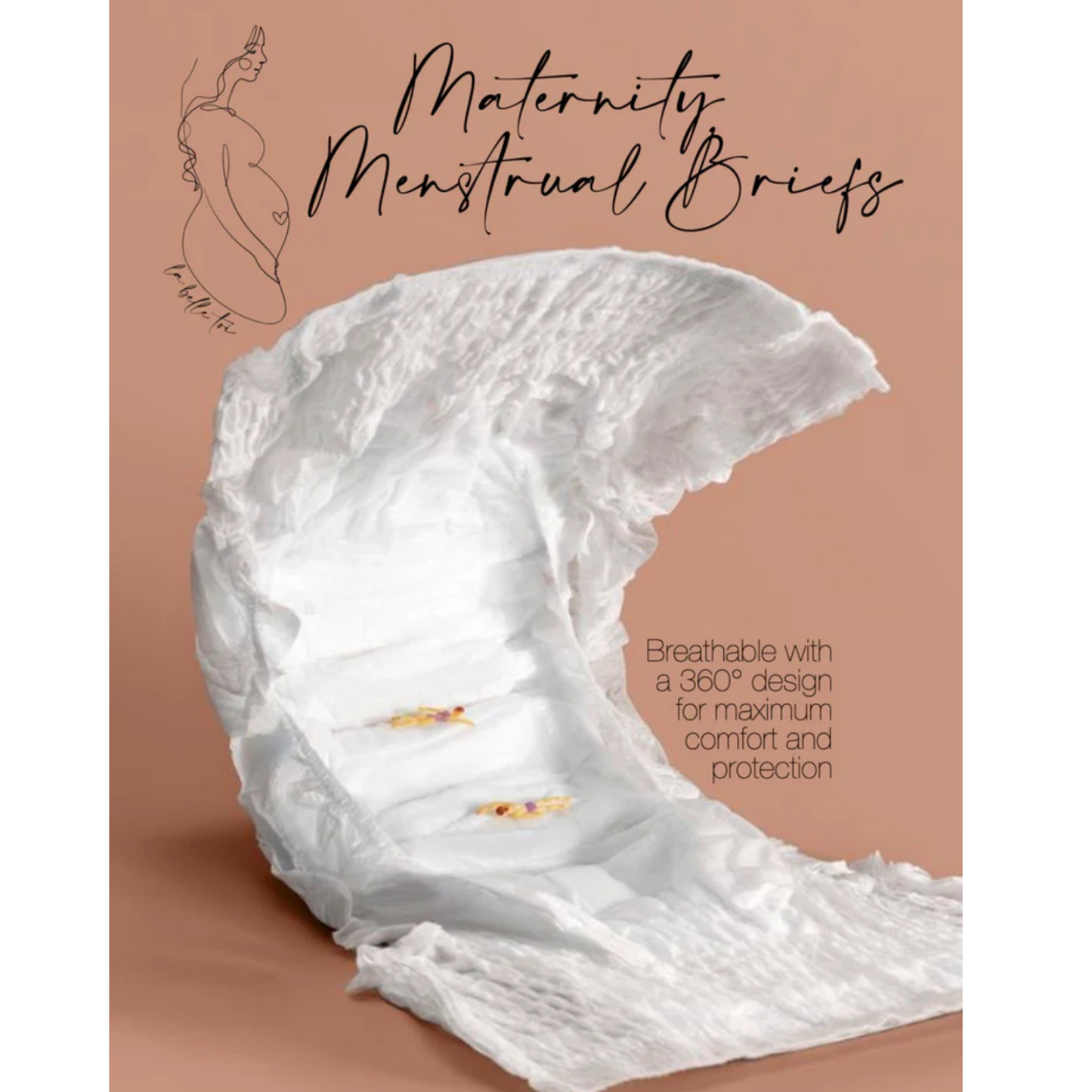 Petit Bebe La Belle Toi Maternity Sanitary Pads With 4 Briefs Per Bag
