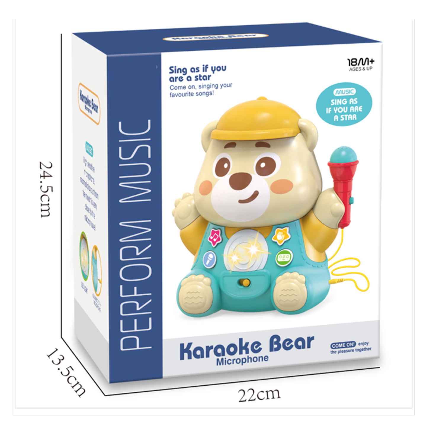 Little Fat Hugs Karaoke Bear Microphone
