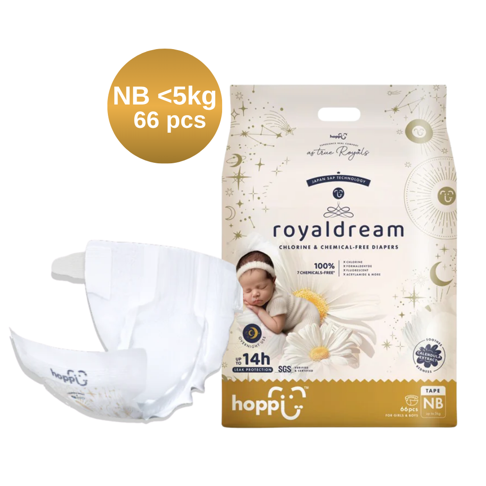 Hoppi RoyalDream Baby Diaper Tape | Hypoallergenic Babies