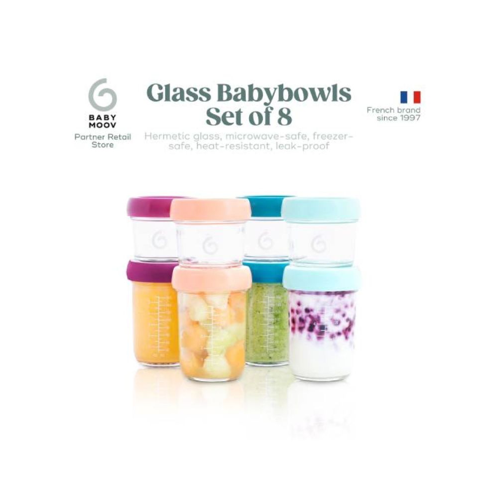 Babymoov Babybowls Glass Storage Containers (Set of 8)