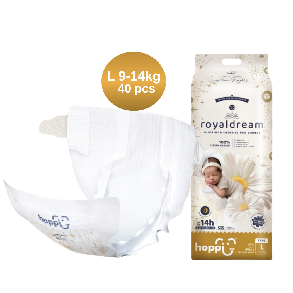 Hoppi RoyalDream Baby Diaper Tape | Hypoallergenic Babies