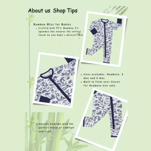 Bamberry TDJ  Zippered Rompers Garden Fresh Collection | Newborn - 0-9 Months