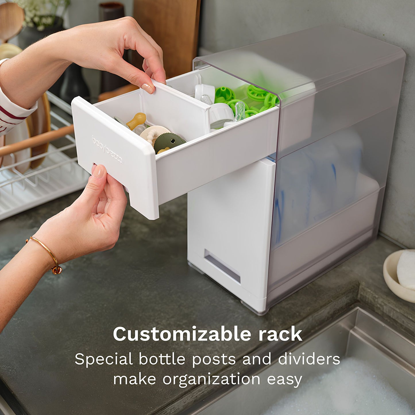 Baby Brezza Covered Drying Rack + Organizer