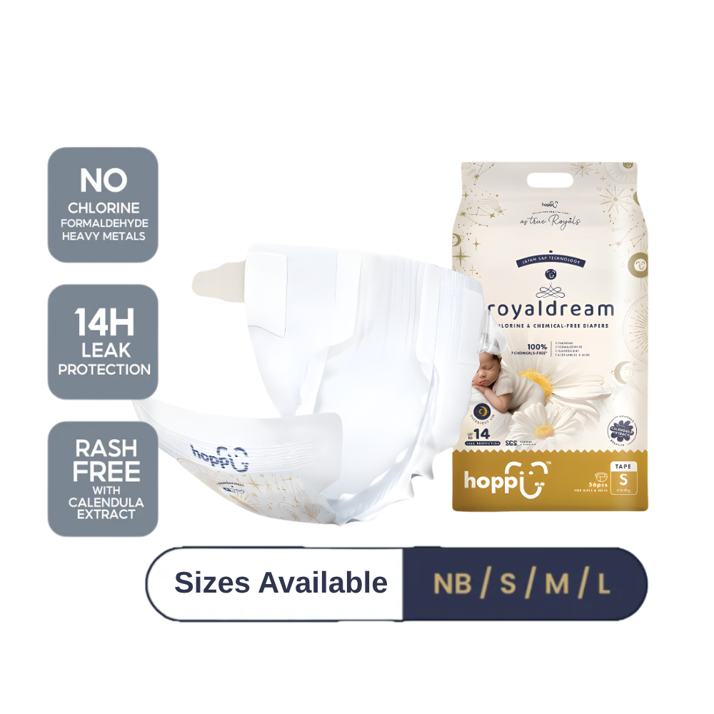 Hoppi RoyalDream Baby Diaper Tape | Hypoallergenic Babies