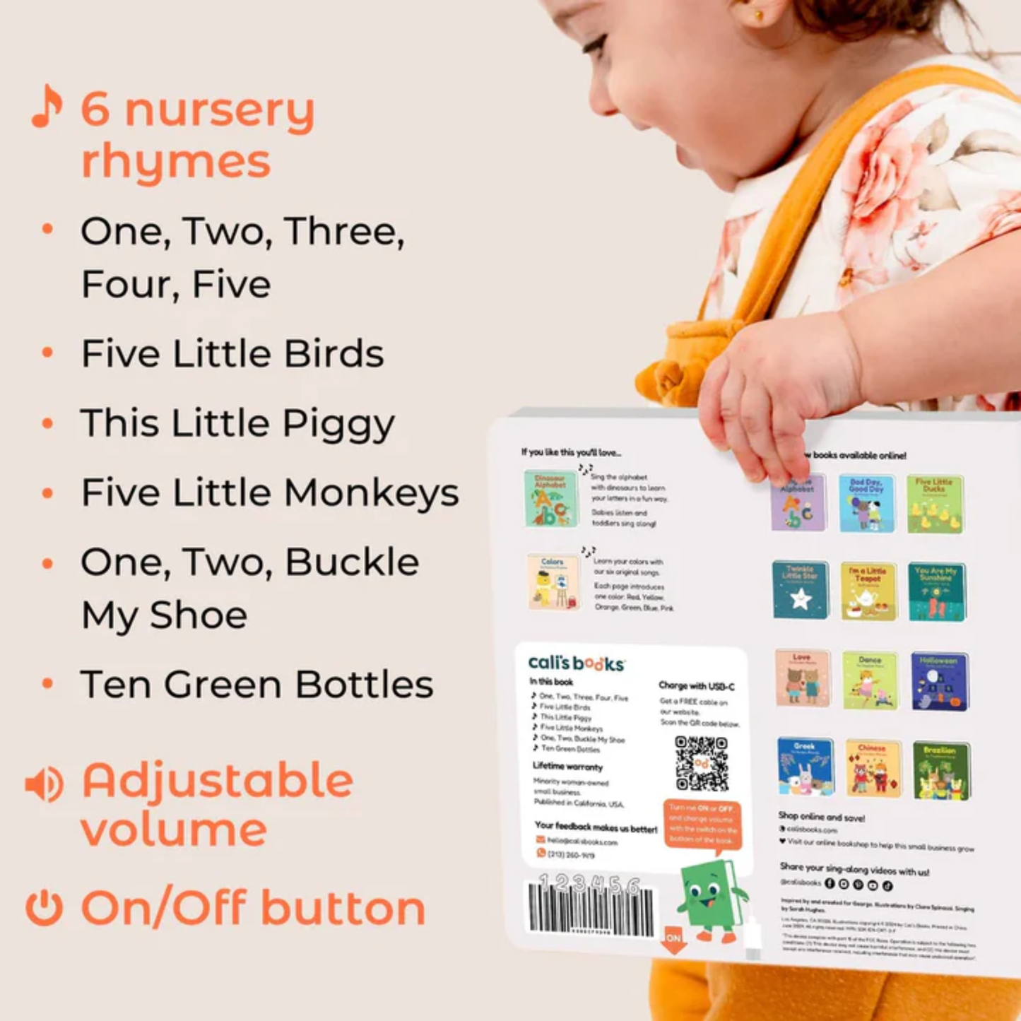 Cali's Books Count With Nursery Rhymes - (Rechargeable)