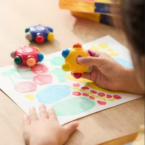 Flower Monaco Pocket Crayons 6-in-1 | 3 Pack Set