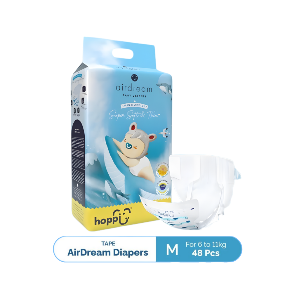 Hoppi AirDream Baby Diaper Tape | Hypoallergenic Babies