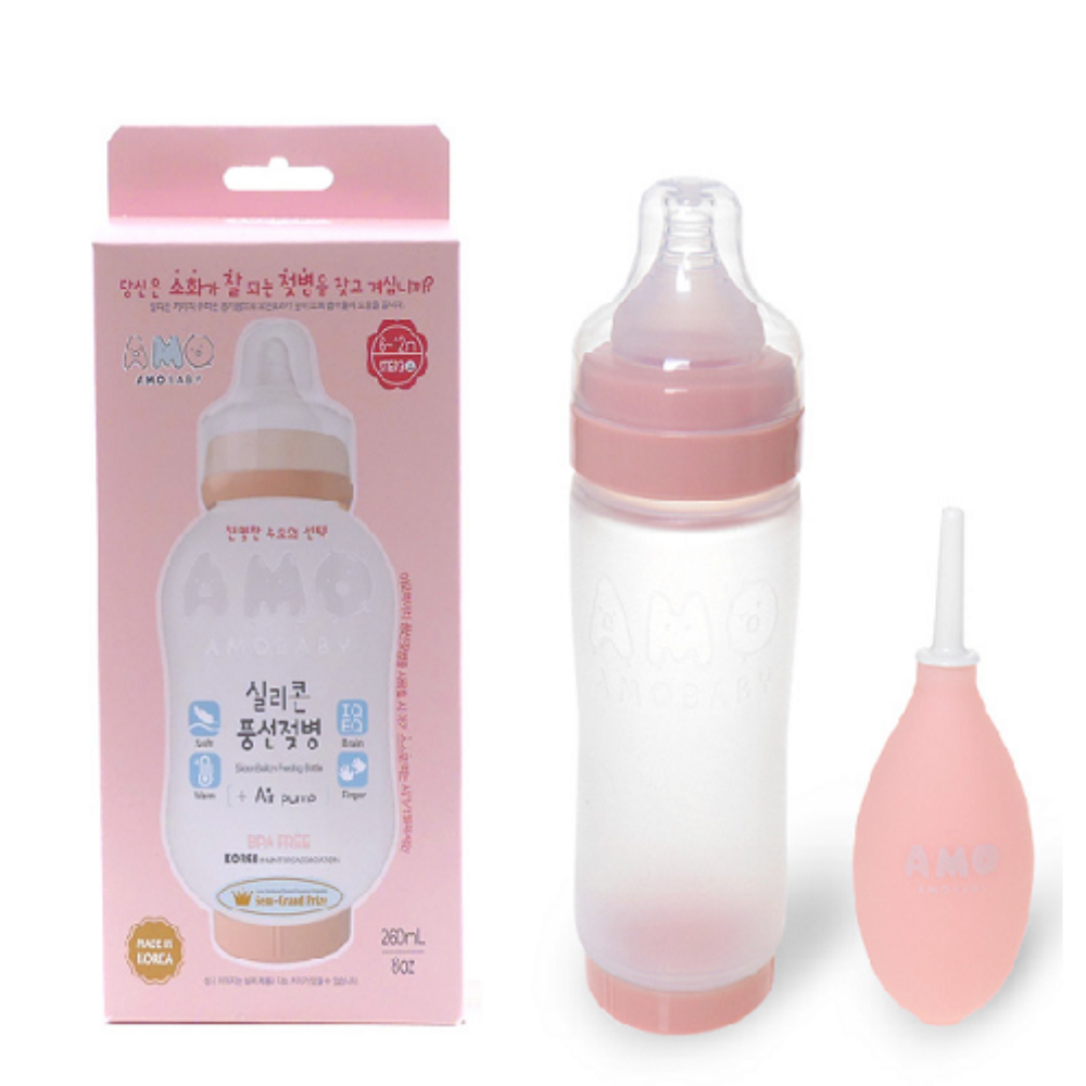 AMOBABY Baby Bottle in Silicone Balloon Cover |TRITAN Medical Grade Materials