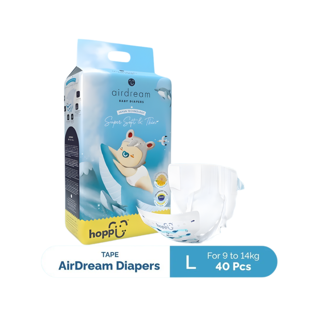 Hoppi AirDream Baby Diaper Tape | Hypoallergenic Babies