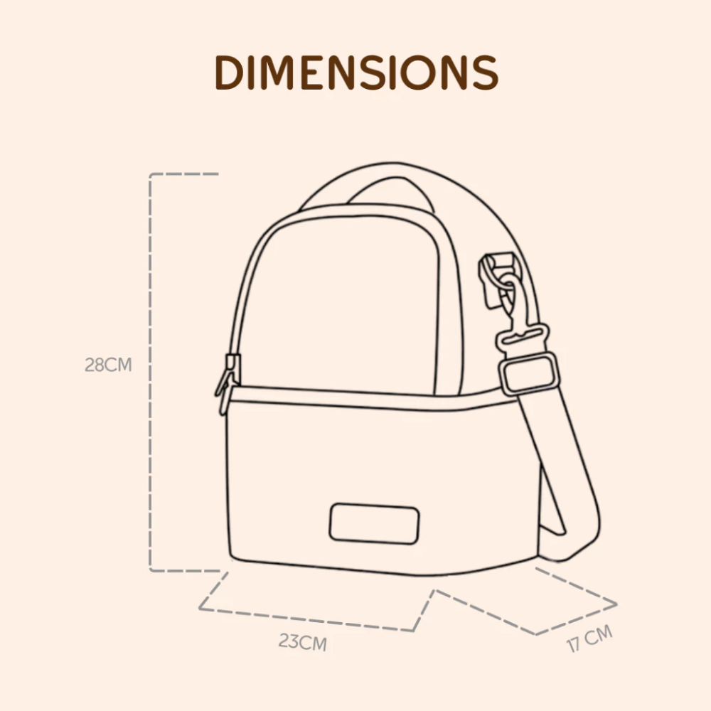 Lunabebe by Mama Blends Two-Layer Breastpump Thermal Cooler Bag