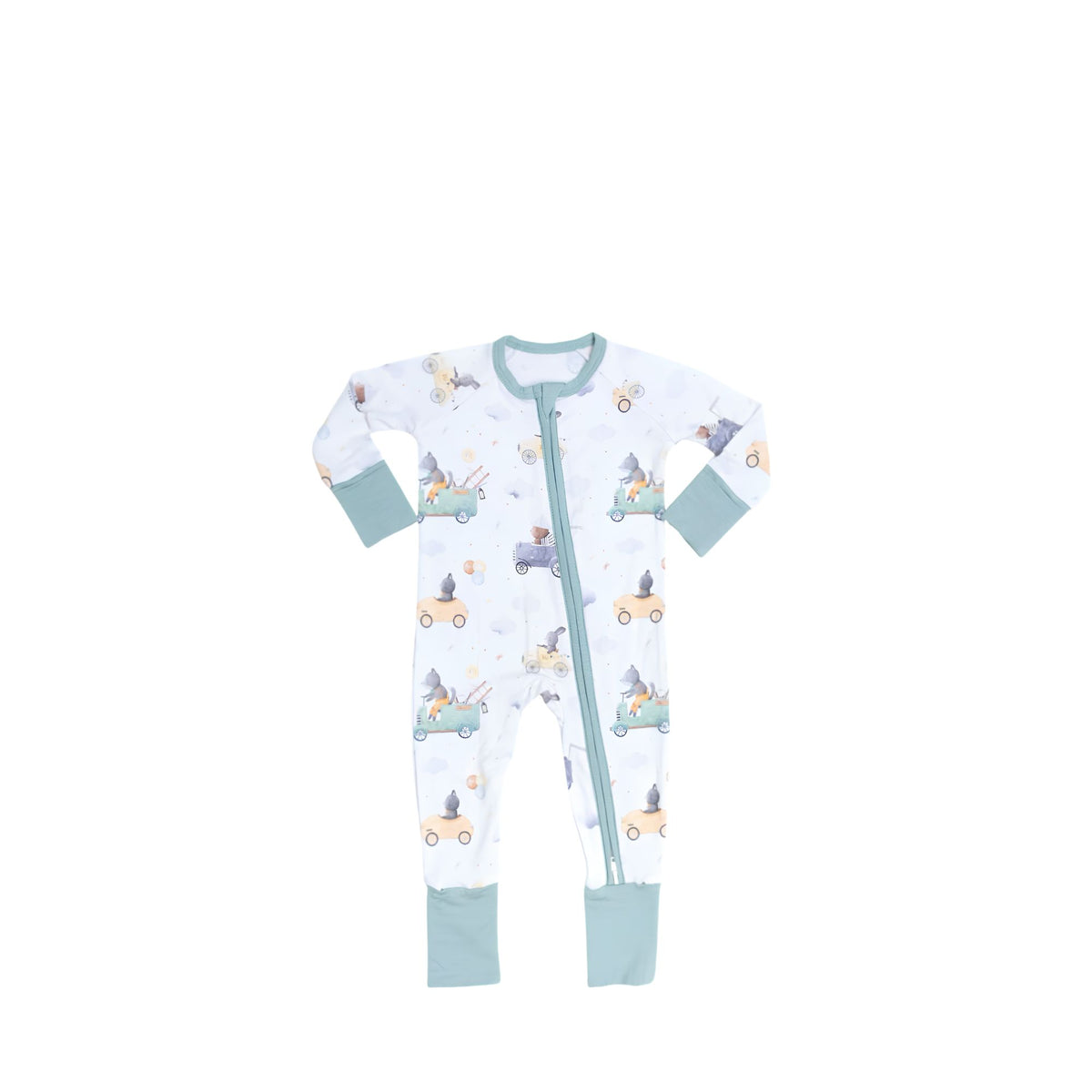Bao Bei PH Maxi Bamboo Zippered Frogsuit with Mittens and Footsies for Newborn Infant Baby Onesie