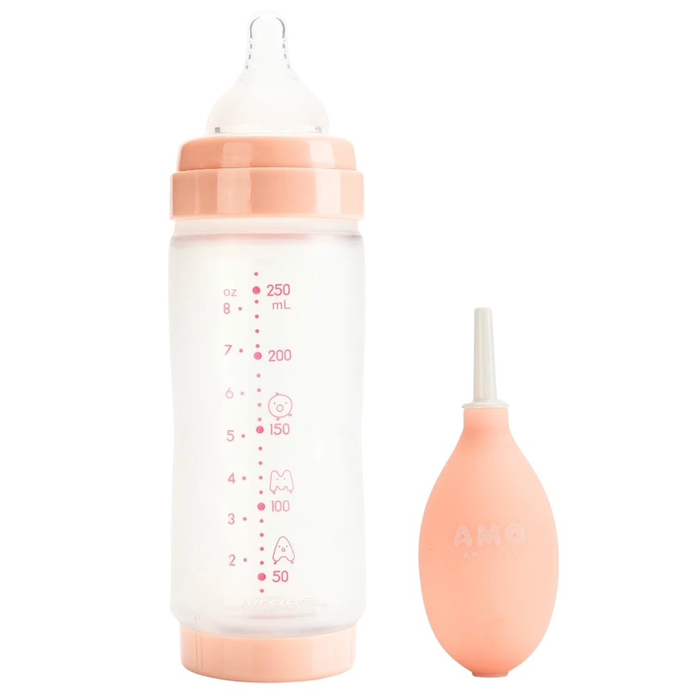 AMOBABY Baby Bottle in Silicone Balloon Cover |TRITAN Medical Grade Materials