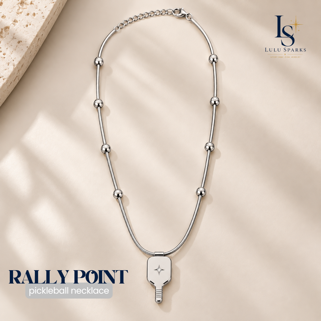 *PRE-ORDER | RALLY POINT NECKLACE | Pickleball Necklace Hypoallergenic Water/Sweat/Tarnish Resistant Jewelry