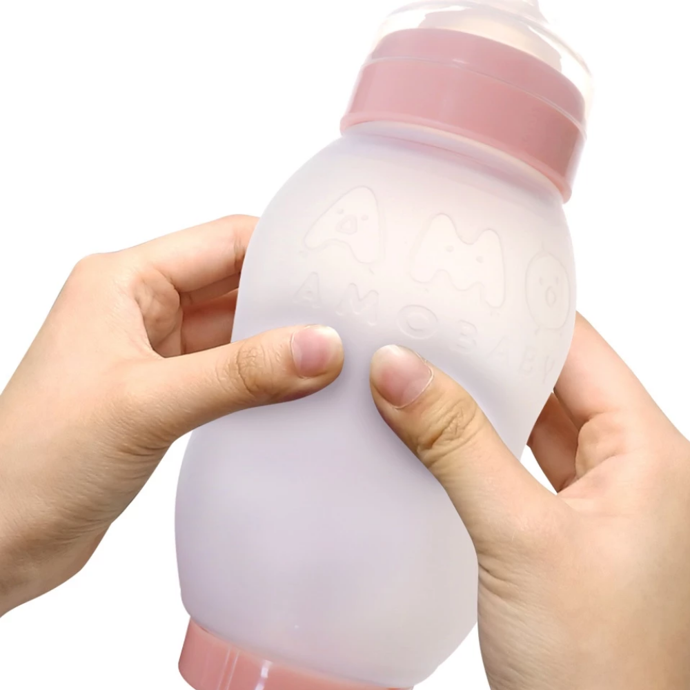 AMOBABY Baby Bottle in Silicone Balloon Cover |TRITAN Medical Grade Materials