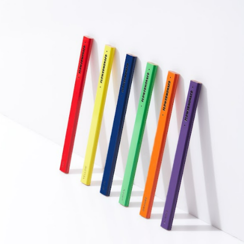 Flower Monaco Flat-Barrel Colored Pencils