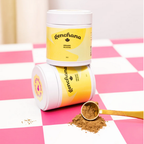 Genchana Hojicha Roasted Green Tea Powder 40g Tin