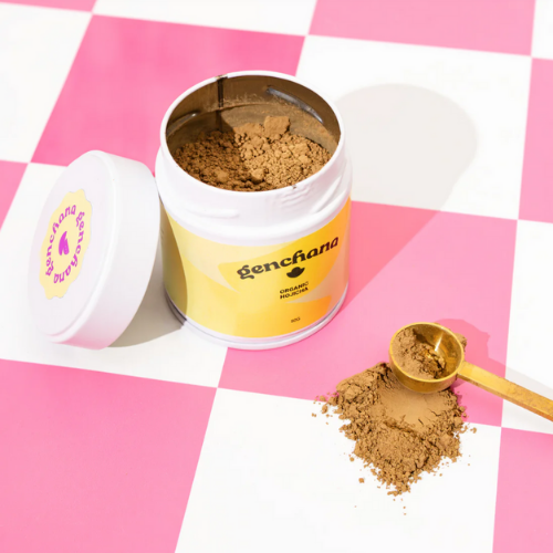 Genchana Hojicha Roasted Green Tea Powder 40g Tin