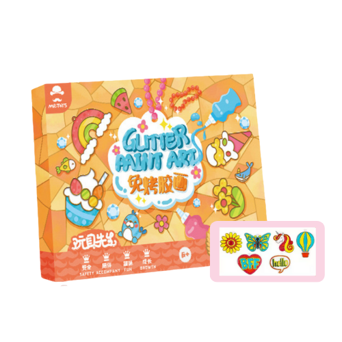 Mr. Toys Glitter Paint Set | High-Shine Sparkling Art Medium for Crafts and Decorations