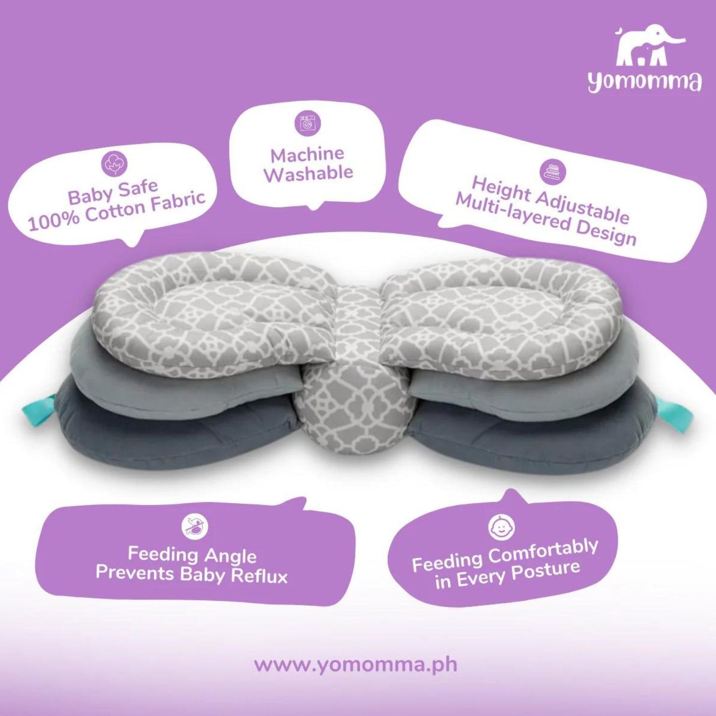 Yomomma Butterfly Nursing Pillow