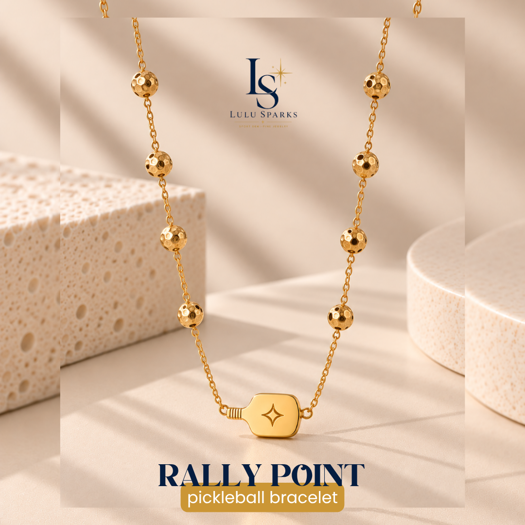 *PRE-ORDER | RALLY POINT NECKLACE | Pickleball Necklace Hypoallergenic Water/Sweat/Tarnish Resistant Jewelry