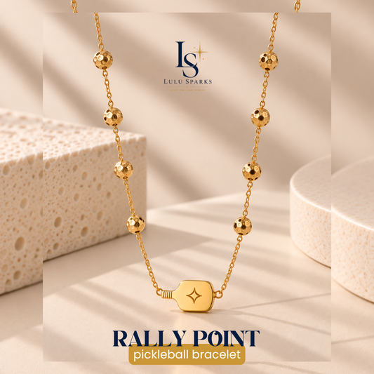 *PRE-ORDER | RALLY POINT NECKLACE | Pickleball Necklace Hypoallergenic Water/Sweat/Tarnish Resistant Jewelry